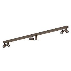 spotlight bar CENO 6.0 6 flames, cardanic swivelling IP20, bronze dimmable