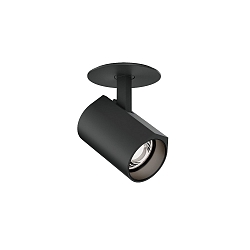 ceiling luminaire CENO 1.0 with leaf springs, cardanic swivelling, semi flush IP20, black matt dimmable