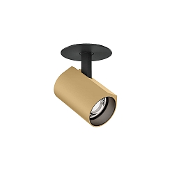 LED Strahler CENO CEILING REC 1.0 LED, 1-flammig, 3000K CH 6W 350mA 17V CRI90, dreh-/schwenkbar, schwarz matt, champagner