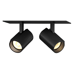 LED Einbaustrahler CENO 2.0, 2-flammig, 2700K, CRi >90, dreh/schwenkbar, dimmbar, schwarz