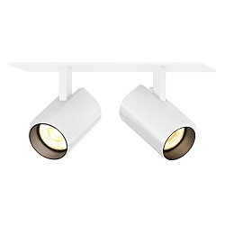 LED Recessed spot CENO 2.0, 2 flames, 2700K, CRi >90, rotatable/swivelling, dimmable, white