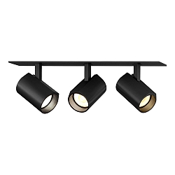 LED Recessed spot CENO 3.0, 3 flames, 3000K, CRi >90, rotatable/swivelling, dimmable, black
