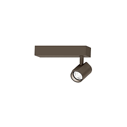 LED Strahler CENO CEILING SURF 1.0 LED, 1-flammig, 3000K Q 9W 220-240VAC DIM CRI90, dreh-/schwenkbar, bronze