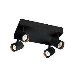 LED Strahler CENO CEILING SURF 4.1 LED, 4-flammig, 3000K B 4x7W 220-240VAC DIM CRI90, dreh-/schwenkbar, schwarz matt