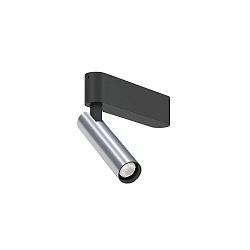 spot MATCH CEILING SURF 1.0 IP20, aluminium, black matt 