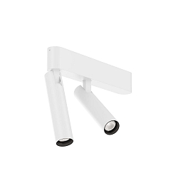 LED Strahler MATCH CEILING SURF 2.0 LED, 2-flammig, 2700K W 2x9W 220-240VAC DIM CRI90, dreh-/schwenkbar, wei� matt