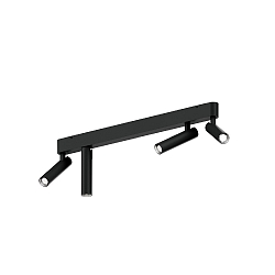 ceiling luminaire MATCH 4.0 4 flames, cardanic swivelling IP20, mat, deep black dimmable