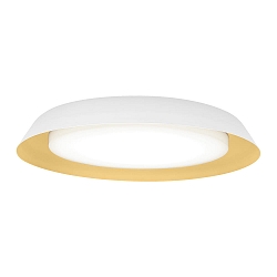 LED Wall /Ceiling luminaire TOWNA 2.0, IP44, � 46.1cm, 2700K, dimmable, white gold