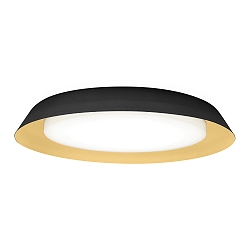 LED Wand-/Deckenleuchte TOWNA 2.0, IP44, � 46.1cm, 3000K, dimmbar, schwarz-gold