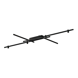 ceiling luminaire TRACE GRID 2.0 up / down, direct / indirect IP20, mat, deep black dimmable