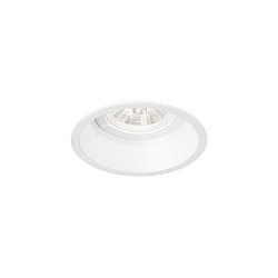 recessed spotlight DEEP 1.0 1 flame, rigid, with leaf springs IP20, mat, traffic white dimmable