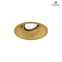 LED Recessed spot DEEP ADJUST 1.0, IP20, 350/500mA, 7/10W 2700K, CRi >90, with standard springs, gold
