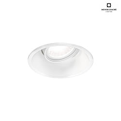 LED Recessed spot DEEP ADJUST 1.0, IP20, 350/500mA, 7/10W 2700K, CRi >90, with standard springs, white