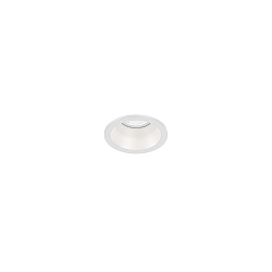 ceiling recessed luminaire DEEP POINT 1.0 small, rigid, current constant IP20, mat, traffic white dimmable
