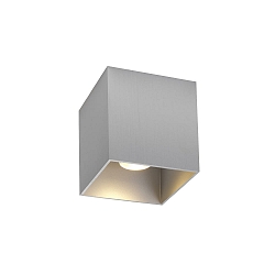 LED Deckenleuchte BOX CEILING SURFACE 1.0, IP20, 1-flammig, 8W 2000-3000K, CRi >90, dim2warm, alu geb�rstet