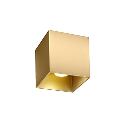 LED Deckenleuchte BOX CEILING SURFACE 1.0, IP20, 1-flammig, 8W 2000-3000K, CRi >90, dim2warm, gold