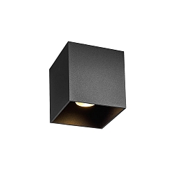 LED Deckenleuchte BOX CEILING SURFACE 1.0, IP20, 1-flammig, 8W 3000K, DALI dimmbar, schwarz matt