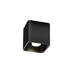 LED Deckenleuchte DOCUS CEILING SURFACE 1.0, IP20, 1-flammig, 8W 2700K, CRi >90, dimmbar, schwarz matt