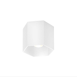 LED Deckenleuchte HEXO CEILING SURFACE 1.0, IP20, 1-flammig, 8W 3000K, DALI dimmbar, wei� matt