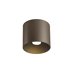 LED Deckenleuchte RAY CEILING SURFACE 1.0, IP20, 1-flammig, 8W 2000-3000K, CRi >90, dim2warm, bronze