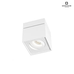 LED Ceiling luminaire SIRRO 1.0, 10W 1800-2850K, CRi >95, dimmable, rotatable and swivelling, white