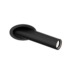 LED Halbeinbaustrahler MATCH SNEAK 1.0, 8,1W, IP20, schwenkbar, 2700K, 525lm, schwarz