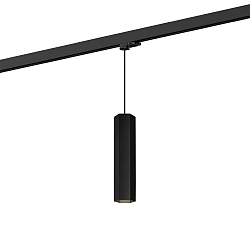 Pendant luminaire HEXO 3.0 PAR16 for 3-phase tracks, GU10 max. 12W, black