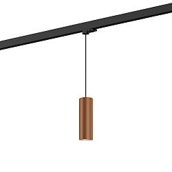 Pendant luminaire RAY 2.0 PAR 16 for 3-phase tracks, GU10 max. 12W, incl. adapter, copper