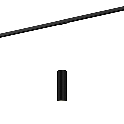 1-Phasen Pendelleuchte RAY on track 2.0 - PAR16, 20cm / 250cm, zylindrisch, GU10 max. 12W, inkl. Adapter, mattschwarz