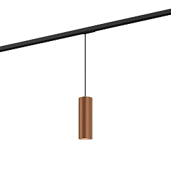 1-Phasen Pendelleuchte RAY on track 2.0 - PAR16, 20cm / 250cm, zylindrisch, GU10 max. 12W, inkl. Adapter, kupfer
