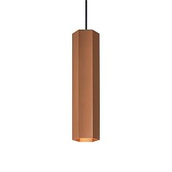 LED Pendelleuchte HEXO MULTI 3.0, 6W 3000K, CRi >90, ohne Baldachin, kupfer
