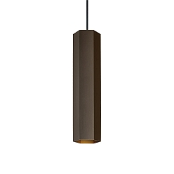 LED Pendelleuchte HEXO MULTI 3.0, 6W 3000K, CRi >90, ohne Baldachin, bronze