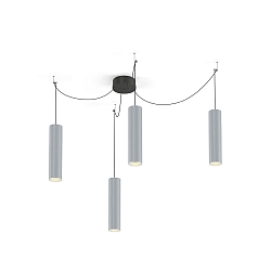 Pendant luminaire RAY MULTI 3.0 PAR16, GU10 max. 12W, aluminum