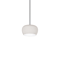LED Design-Pendelleuchte WETRO 1.0, � 15cm, 1-flammig, 11W 1850-2800K, CRi >90, dim-to-warm, Glas, dunkeltaupe/wei�