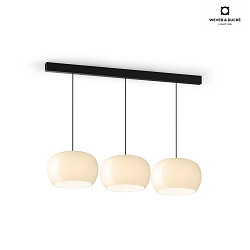 LED Design Pendant luminaire WETRO 3.0,  30cm, 11W 1850-2800K, CRi >90, dimmable, glass, taupe