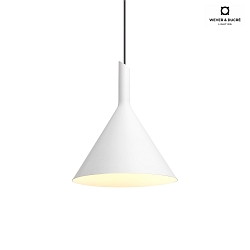 LED Design Pendant luminaire SHIEK 3.0,  25.2cm, 11W 1800-2850K, CRi >90, dimmable, white