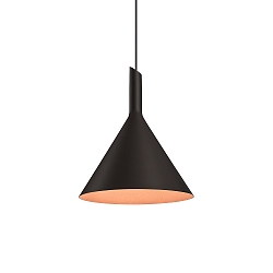 LED Design Pendant luminaire SHIEK 3.0, � 25.2cm, 11W 1800-2850K, CRi >90, dimmable, black copper