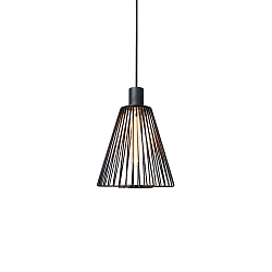 Pendelleuchte WIRO 1.0 CONE CEILING SUSP E27 B 2.6m cable max. 60W T30-225 220-240VAC, IP20, schwarz