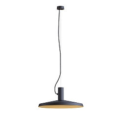 Pendelleuchte ROOMOR 1.4 - PAR16, GU10, Pendel 600cm, Schirm � 51cm, tiefschwarz / gold