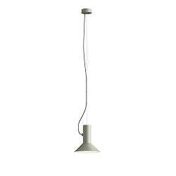 Pendelleuchte ROOMOR 1.1 - E27, Pendel 600cm, Schirm � 20.5cm, zementgrau / mattwei�