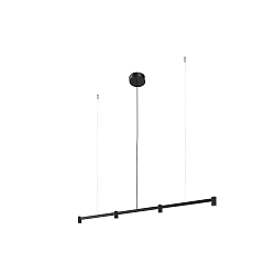 LED Pendelleuchte TRACE CHANDELIER CEILING SUSP 1.0 LED 2700K B 12W 220-240VAC DIM , IP20, schwarz matt