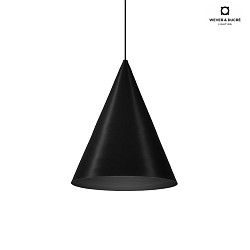 LED Design Pendant luminaire DINOR 1.0,  38cm, 11W 1800-2850K, dimmable, black