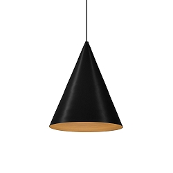 LED Design Pendant luminaire DINOR 1.0, � 38cm, 11W 1800-2850K, dimmable, black gold