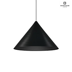 LED Design-Pendelleuchte DINOR 2.0,  57cm, 11W 1800-2850K, dimmbar, schwarz