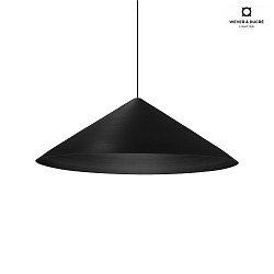LED Design Pendant luminaire DINOR 3.0,  76cm, 11W 1800-2850K, dimmable, black