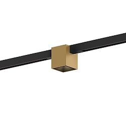 LED Schienenstrahler BOX ON STREX 1.0 LED 3000K B-H 7W 48V NON DIM CRI90, champagner, schwarz matt