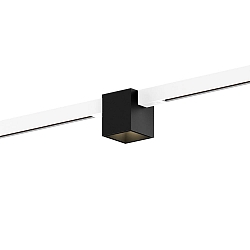 LED Schienenstrahler BOX ON STREX 1.0 LED 2700K W-B 7W 48V NON DIM CRI90, schwarz matt