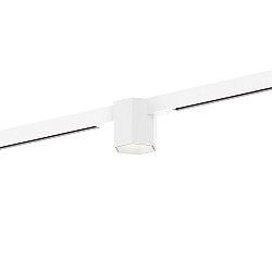 LED Schienenstrahler HEXO ON STREX 1.0, 25�, 48V, 7W, 2700K, 440lm, IP20, Schiene wei� / Leuchte wei�