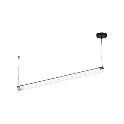 LED Pendelleuchte FINELLE 1.0, 11W 2700K 1040lm, CRi >90, dimmbar, Aluminium / geripptes Glas, mattschwarz