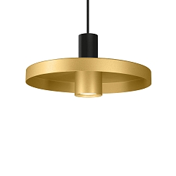 Pendelleuchte ODREY CEILING SUSP 1.2 PAR16 B-G max. 12W GU10 100-240VAC, IP20, schwarz matt, gold